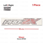 Sticker สติ๊กเกอร์ "PRO-4X" ของแท้ 1 ชิ้น สีขาว,ดำ,แดง สำหรับ Nissan Navara NP300 D23 4x2 4x4 Pick Up ปี 2020-2022